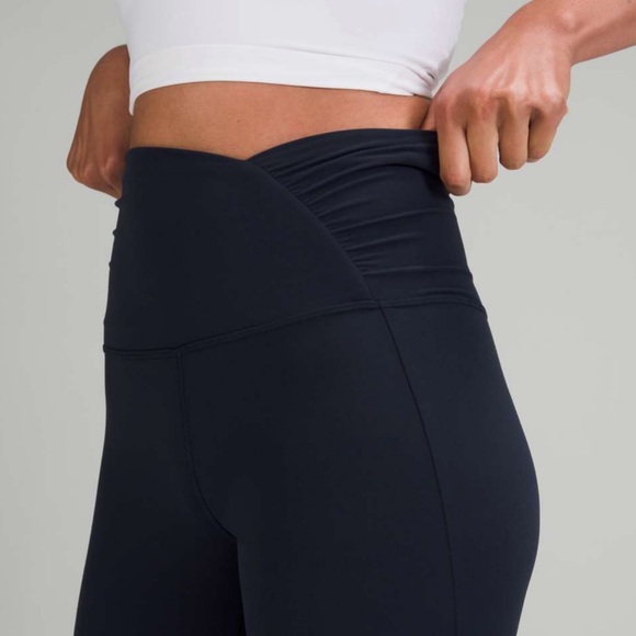 Lululemon Align High Rise Pant Ruched Waist Leggings True Navy Blue 14 NWT - Picture 3 of 12